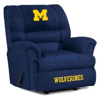 NCAA Michigan Wolverines Big Daddy Microfiber Recliner  Sports Fan Recliners  Sports & Outdoors