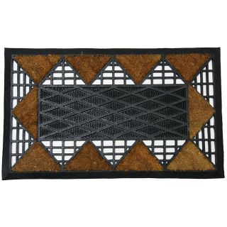 Rubber cal Cretian Rubber Coir Doormat (18x30)