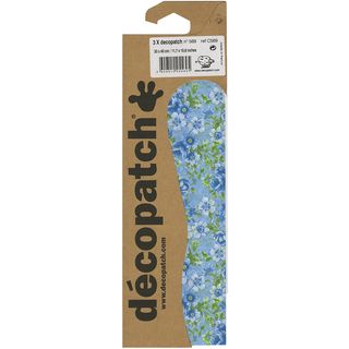 Decopatch Paper 15.75x11.75 3 Sheets/pkg green And White Flowers