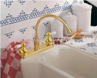 Delta 2167 PBLHP H25PW Polished Brass Kitchen Faucet   Touch On Kitchen Sink Faucets  