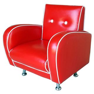 Red Vanilla Flambay Red Mini Arm Chair