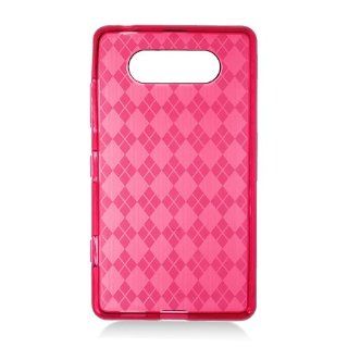NK Lumia 820 TPU COVER T CLEAR, CHECKER RED 503 Cell Phones & Accessories