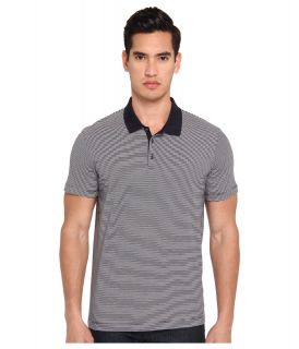Theory Boyd Census Stripe Mens Short Sleeve Pullover (Olive)