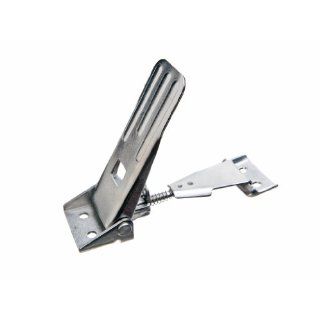 JW Winco Series GN 821 NI Stainless Steel Toggle Latch with Adjustable Grip, Metric Size, Type SV, Clamp Size 400, 4000 Newton Holding Capacity, Long Hardware Latches