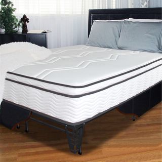 Priage Hybrid 11 inch King size Gel Memory Foam And Icoil Mattress And Foundation Set
