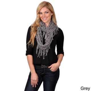 Journee Collection Womens Fringed Knit Figure 8 Scarf