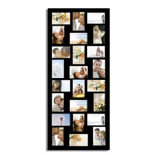 Adeco Adeco 24 opening Black 4 inch X 6 inch Collage Picture Frame Black Size 4x6