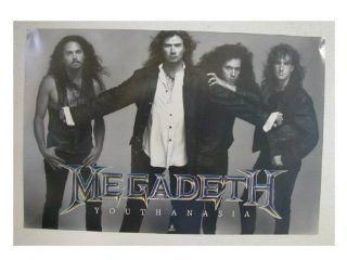 Megadeth Poster Band Shot Megadeath Youth An Asia Youthanasia   Artwork