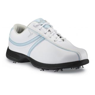 Callaway Savory White/ Light Blue Womens Golf Shoes