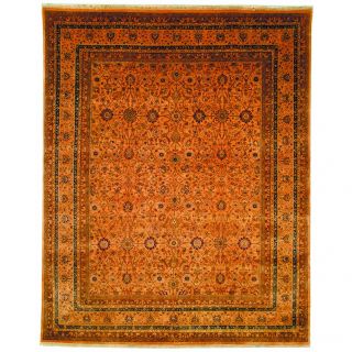 Safavieh Hand knotted Lavar Apricot/ Gold Wool Rug (8 X 10)