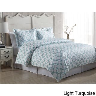 Lpc Kaleidoscope 3 piece Duvet Cover Set Blue Size Full  Queen