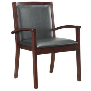Bently Mahogany Frame Upholstered Guest Chair