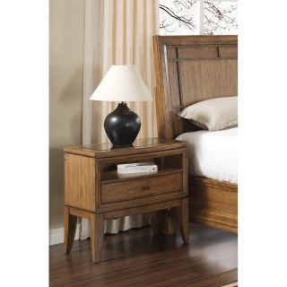 Fairmont Designs Toluca Lake Nightstand With Glass Cover Top Brown Size 1 drawer