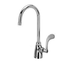 Zurn Z825B4 Aquaspec Single Lab Faucet with 5 3/8" Gooseneck and 4" Wrist Blade Handle, Chrome   Utility Sink Faucets  