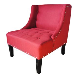 Hlw Kantoi Elegant Luxury Red Accent Chair
