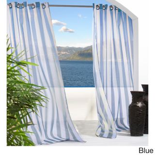 Escape Stripe Grommet Top Indoor/ Outdoor Curtain Panel Pair