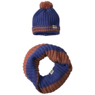 Tokyo Laundry Mens Hat and Snood Gift Set   Sapphire/Cinnamon   One Size      Clothing