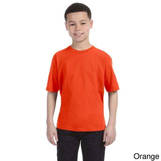 Anvil Anvil Youth Ringspun Cotton T shirt Orange Size L (14 16)