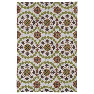 Indoor/ Outdoor Fiesta Oatmeal Rug (3 X 5)