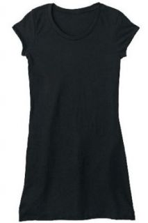 Bella Ladies Cotton/Poly Cory Vintage Tee T Shirt Long Dress   Black, Ladies Medium