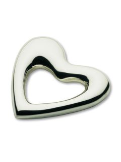 Silver Plated Heart Rattle by Cunill America