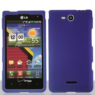 Purple Hard Cover Case for LG Lucid 4G VS840 Cell Phones & Accessories