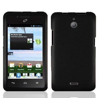 LF 4 in 1 Bundle Accessory   Black Hard Case Cover, Lf Stylus Pen, Screen Protector & Wiper For (TracFone, StraightTalk, Net 10) Huawei Ascend Plus H881C Cell Phones & Accessories