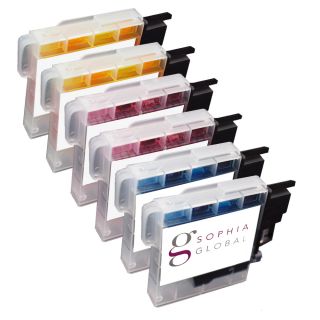 Sophia Global Compatible Ink Cartridge Replacement For Brother Lc65 (2 Cyan, 2 Magenta, 2 Yellow)