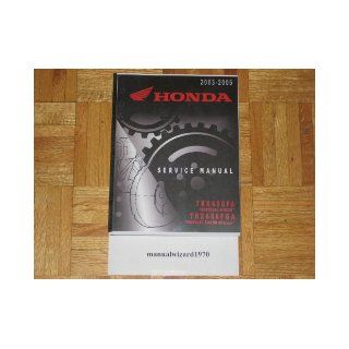 2003 2004 2005 Honda Rincon 650 TRX650FA TRX650 TRX FourTrax GPScape Service Manual Paper Part# 61HN802 Books
