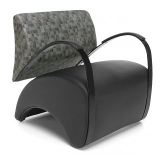 Ofm Black/ Grey Arm Chair