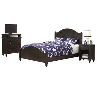 Home Styles Bermuda King Bed, Night Stand, And Media Chest Espresso Size King