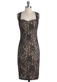Sophisticated Soiree Dress in Noir  Mod Retro Vintage Dresses