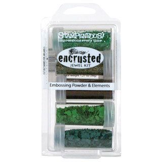 Stampendous Encrusted Green Jewel Kit