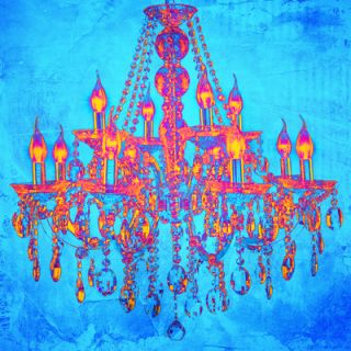 Salty & Sweet Tropic Chandelier Graphic Art on Canvas SS063 Size 12 H x 1