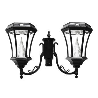 Gama Sonic Gs 94f2 Post Mount Victorian Light Fixture With 2 Solar 9 led Lights