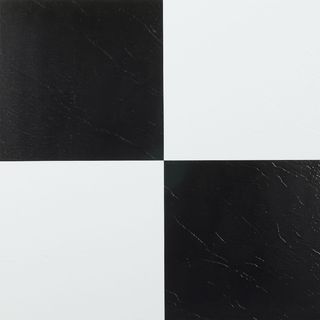 Nexus Black And White 12 X 12 inch Self Adhesive Vinyl Floor Tile