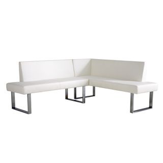 Amanda White Corner Sofa