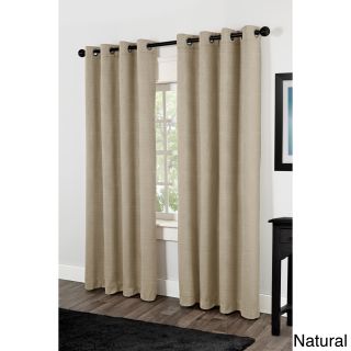 Amalgamated Textiles Inc. Villamora Thermal Insulated Grommet Top Curtain Panel Pair Natural Size 54 x 84