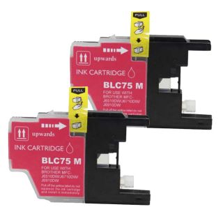 Brother Lc75 Magenta Compatible Ink Cartridge (remanufactured) (pack Of 2)