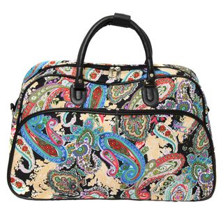 World Traveler Paisley Artisan 21 inch Carry On Shoulder Tote Duffle Bag