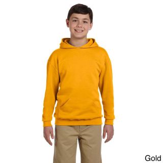 Jerzees Youth 50/50 Nublend Fleece Pullover Hoodie Gold Size L (14 16)