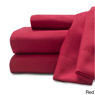 Baltic Linen Soft   Cozy Easy Care Sheet Set Red Size Twin