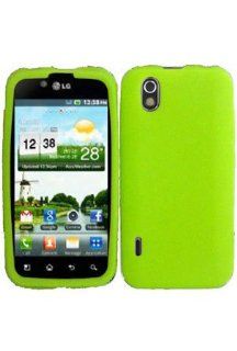 LG P970 Optimus Black / LS855 Marquee Silicone Skin Case   Neon Green (Package include a HandHelditems Sketch Stylus Pen) Cell Phones & Accessories