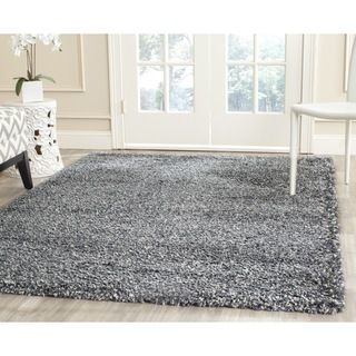 Safavieh New York Shag Blue/ Blue Rug (8 X 10)