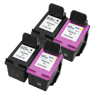 Hp 60xl Black And Color High Yield Ink Cartridge Set (remanufactured) (pack Of 4)