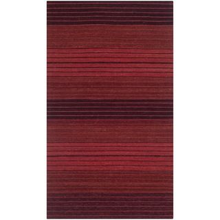 Safavieh Hand woven Marbella Red Wool Rug (23 X 4)