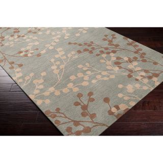 Hand tufted Amador Contemporary Floral Wool Area Rug (26 X 8)