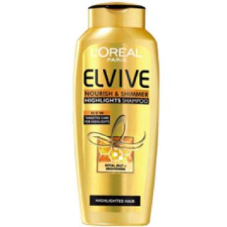 LOreal Paris Elvive Nourish & Shimmer Highlights Shampoo   Highlighted Hair (250ml)      Health & Beauty