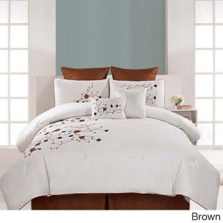 Embroidered 8 piece Belmont Cotton Comforter Set