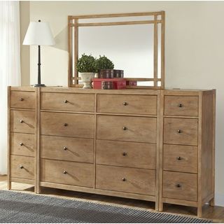 New Haven 8 drawer Dresser With Optional Mirror And Piers